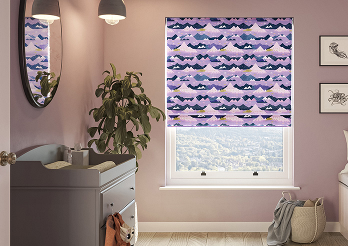 Serene Summit, Amethyst - Roman Blind - Image 3